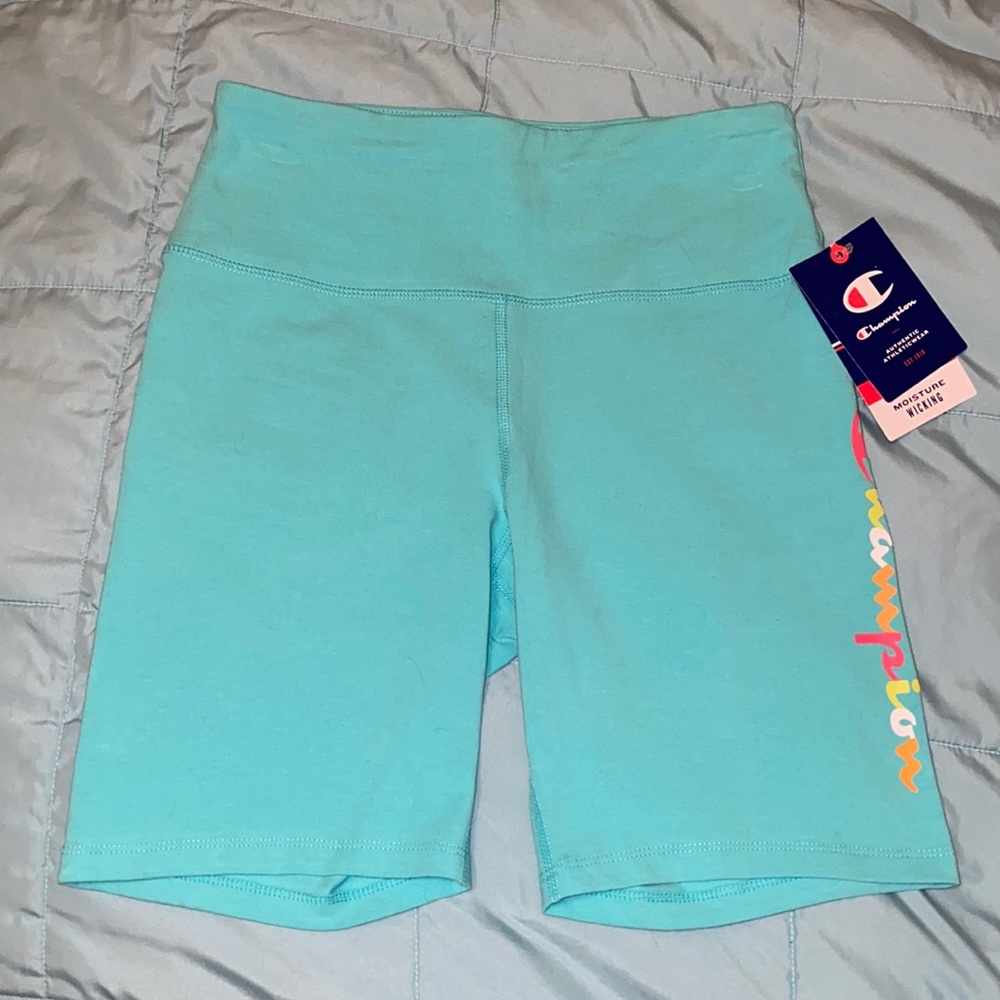 NWT - Champion - Women's 7 in. Authentic Script Logo Biker Short - M